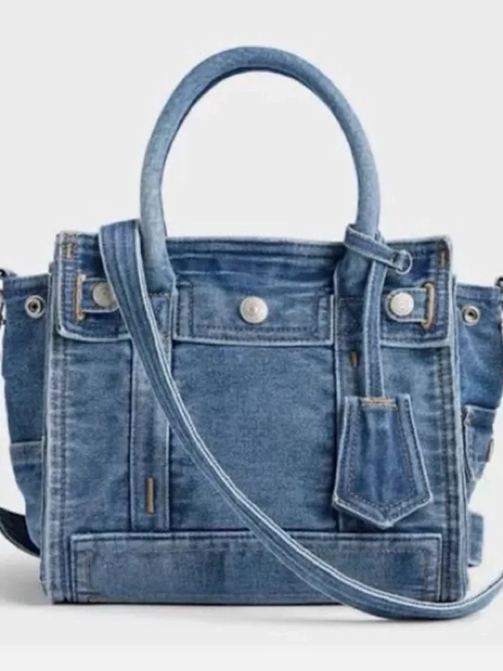 Gap Small Five Pocket Tote NWT in medium blue